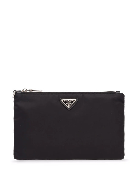  Prada Triangle-logo Re-nylon Pouch - Black 