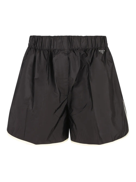  Prada Triangle-logo Shorts - Black 