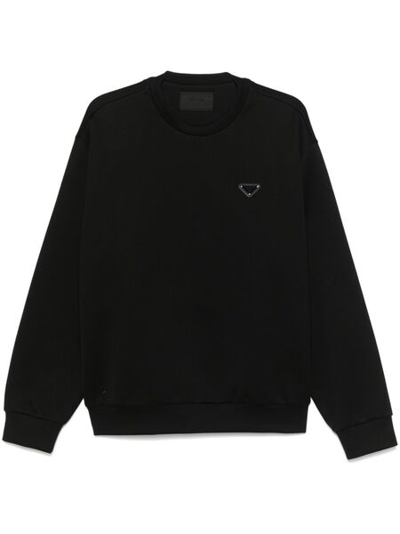  Prada Triangle-logo Sweatshirt - Black 