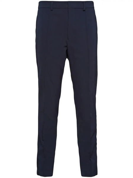  Prada Triangle-logo Tailored Trousers - Blue 
