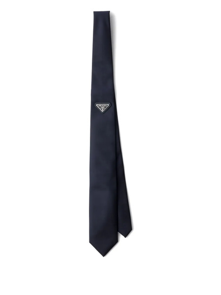  Prada Triangle-logo Tie - Blue 