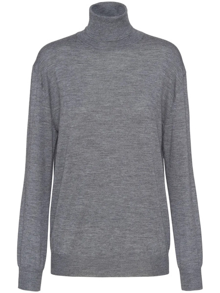 Prada Turtleneck Cashmere Sweater - Grey 
