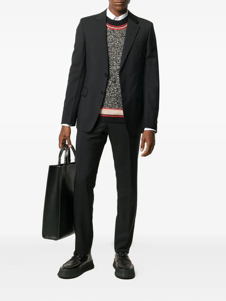  Prada Two-button Wool Jumpsuit - Black 