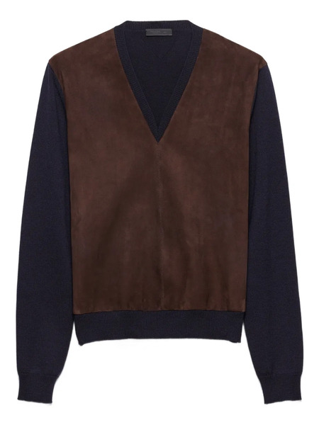  Prada V-neck Sweater - Brown 