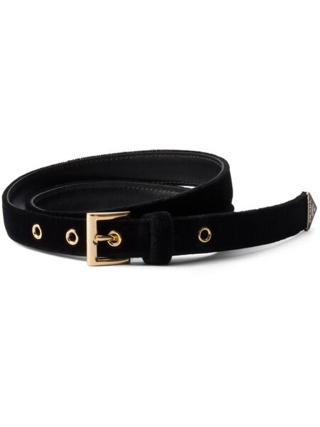  Prada Velvet Belt - Black 