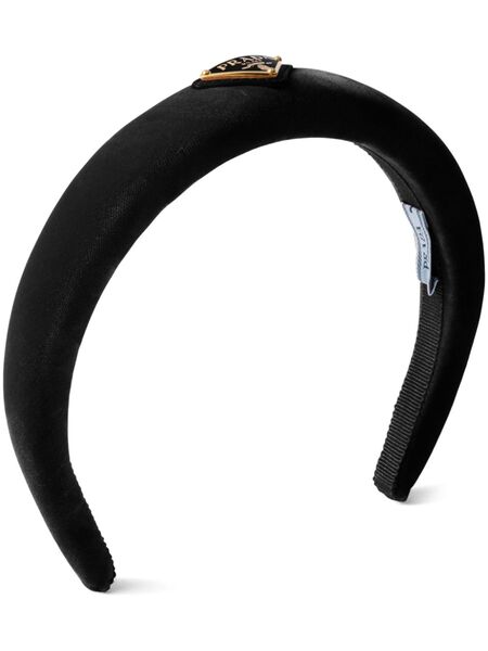  Prada Velvet Headband - Black 