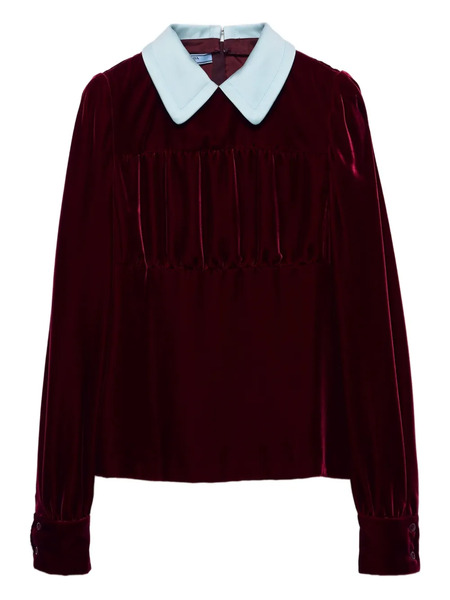  Prada Velvet Top - Red 