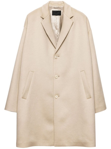  Prada Wool Coat - Neutrals 