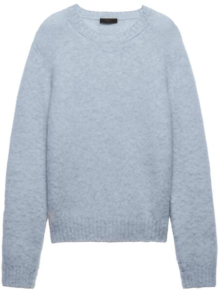  Prada Wool Crew-neck Sweater - Blue 