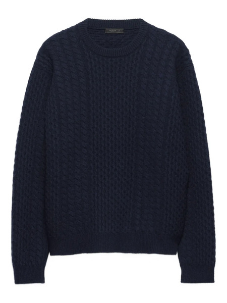  Prada Wool Crew-neck Sweater - Blue 