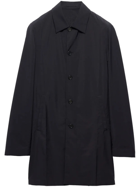  Prada Wool Single-breasted Coat - Black 
