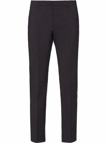  Prada Wool Tailored Trousers - Black 