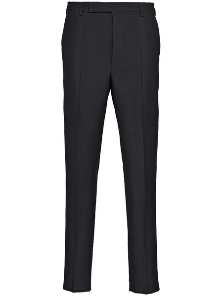  Prada Wool Tailored Trousers - Black 