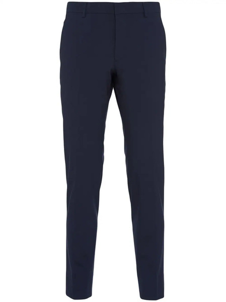  Prada Wool Tailored Trousers - Blue 