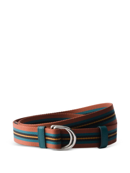  Prada Woven Nylon Belt - Brown 