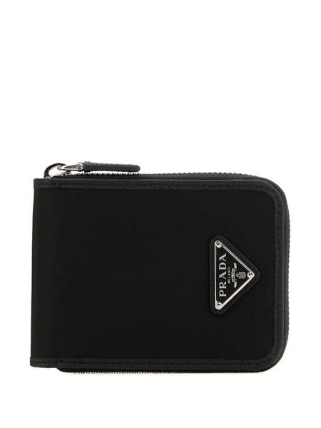  Prada Zip Small Leather Wallet - Black 