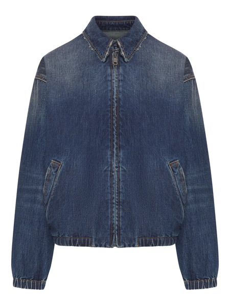  Prada Zip-up Denim Jacket - Blue 