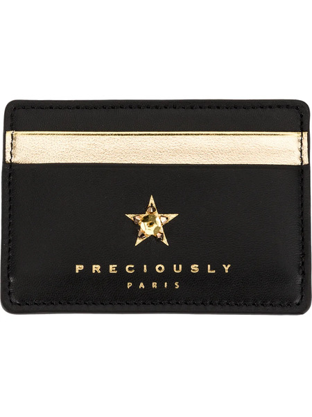  Preciously Star Embellished Cardholder - Black 