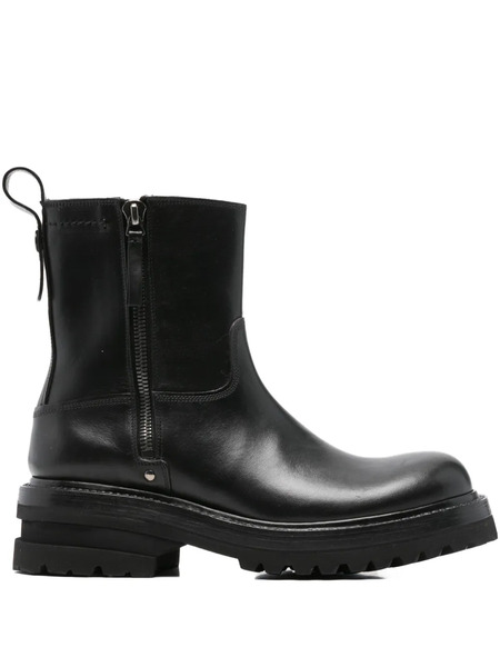  Premiata Leather Ankle Boots - Black 