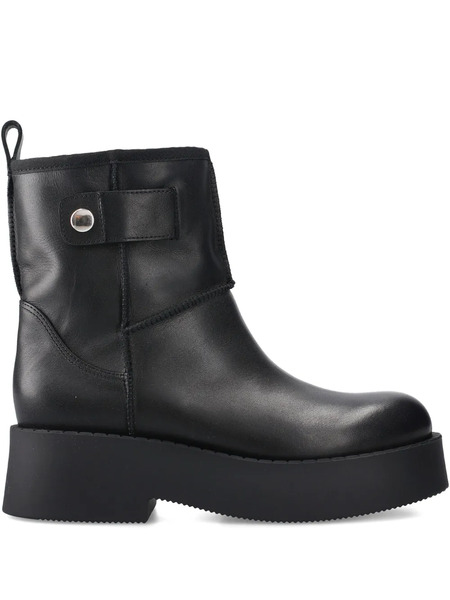  Premiata Leather Ankle Boots - Black 