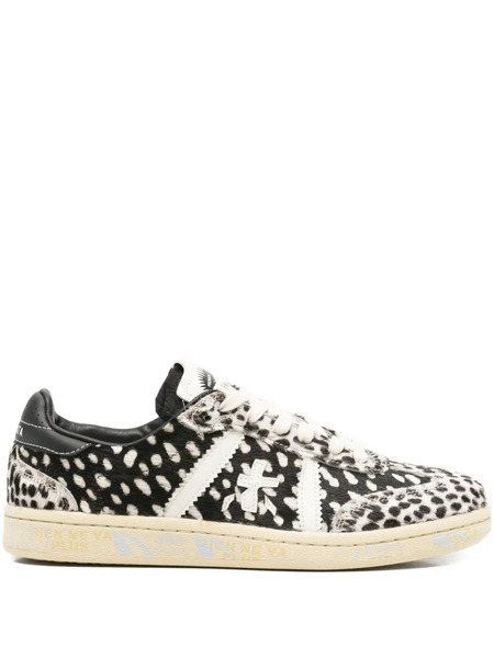  Premiata Logo-patch Sneakers - Black 