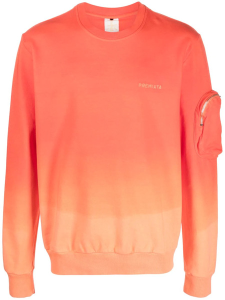  Premiata Logo-print Gradient Sweatshirt - Orange 