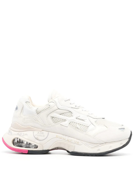  Premiata Panelled-mesh Low-top Sneakers - Neutrals 