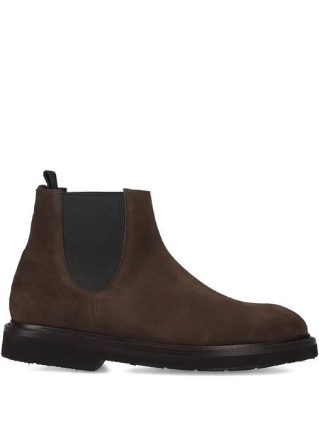  Premiata Pull Tab Suede Chelsea Boots - Brown 