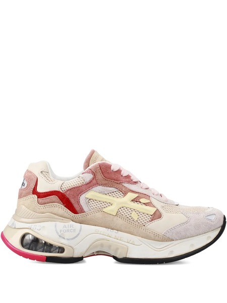  Premiata Sharkyd 423 Panelled Logo Sneakers - Neutrals 