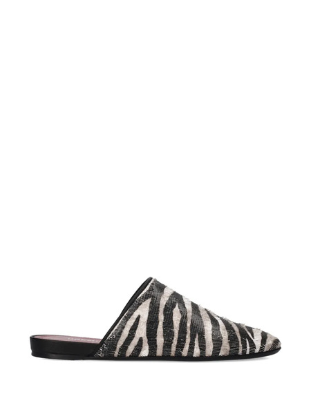  Premiata Zebra-pattern Mules - Black 