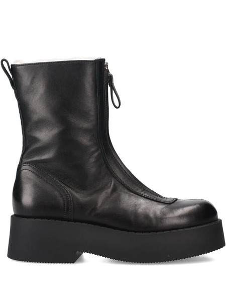  Premiata Zip Platform Boots - Black 