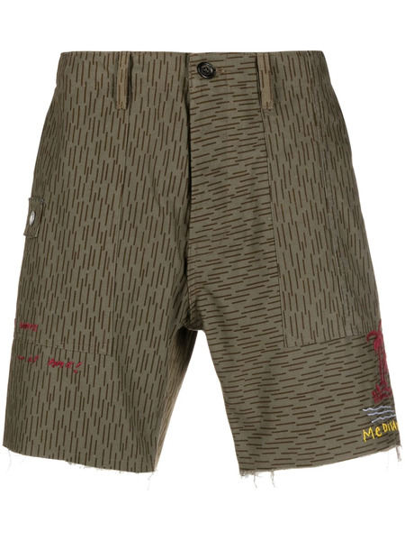  President’s Stripe-pattern Cotton Shorts - Green 
