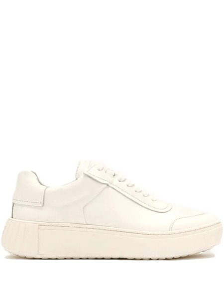  Primury Frank Leather Platform Sneakers - White 