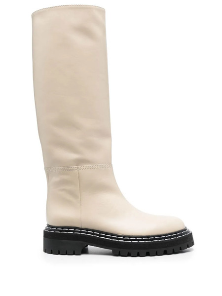  Proenza Schouler Leather Knee-length Boots - Neutrals 