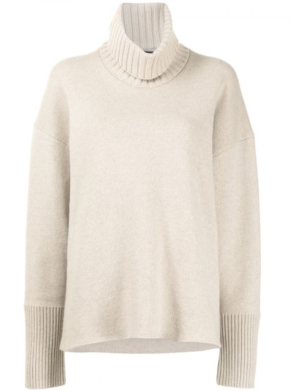  Proenza Schouler Oversized Turtleneck Double-faced Jumper - Neutrals 