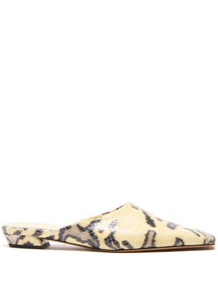  Proenza Schouler Trap Embossed-python Slides - Neutrals 