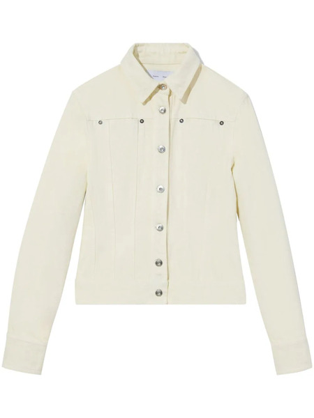  Proenza Schouler White Label Buttoned Panelled Denim Jacket - Neutrals 