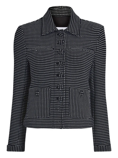  Proenza Schouler White Label Dot-pattern Pocket Jacket - Black 