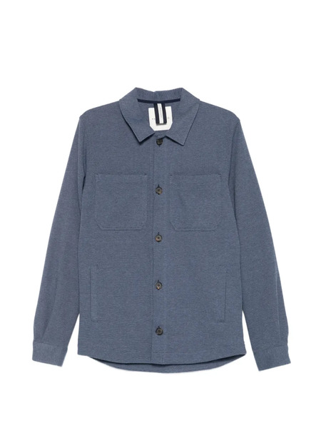  Profuomo Classic-collar Shirt Jacket - Blue 