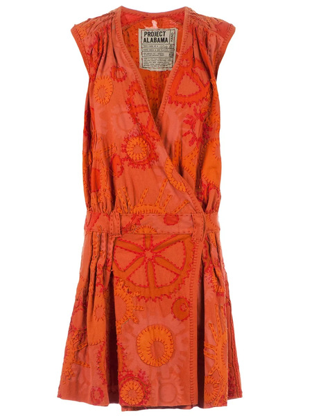  Projet Alabama Sunshine Patterned Wrap Dress - Yellow 