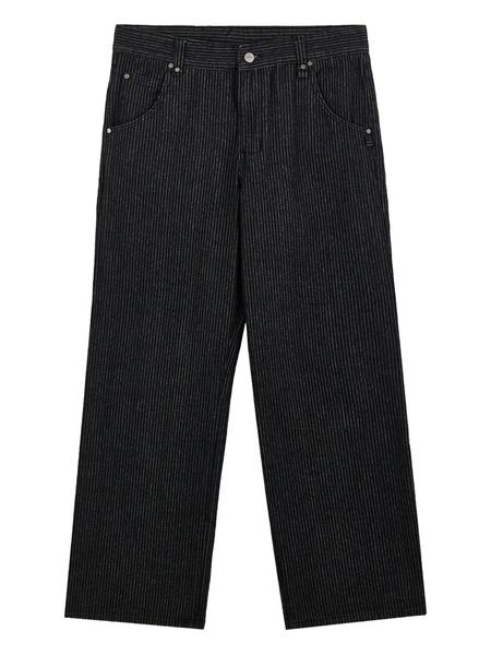  Protémoa Pinstripe Wide-leg Jeans - Black 