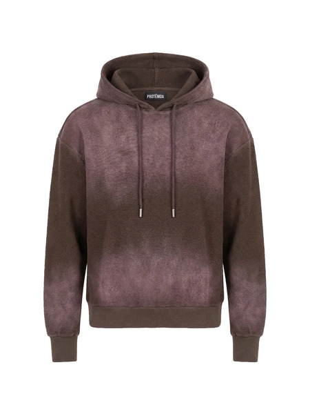  Protémoa Tie-dye Effect Hoodie - Brown 
