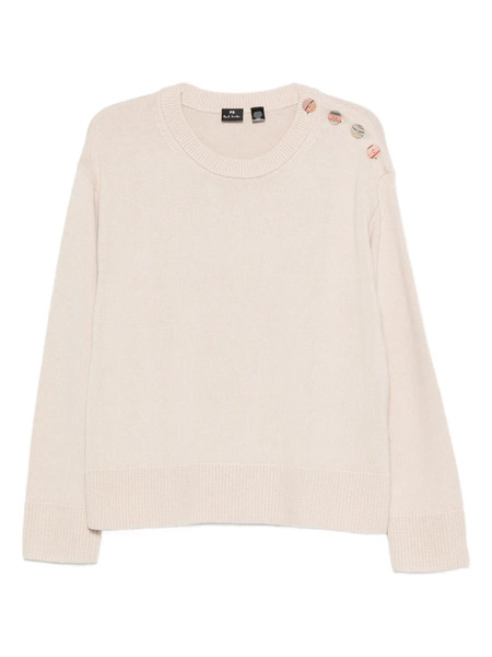  Ps Paul Smith Button-detail Sweater - Neutrals 