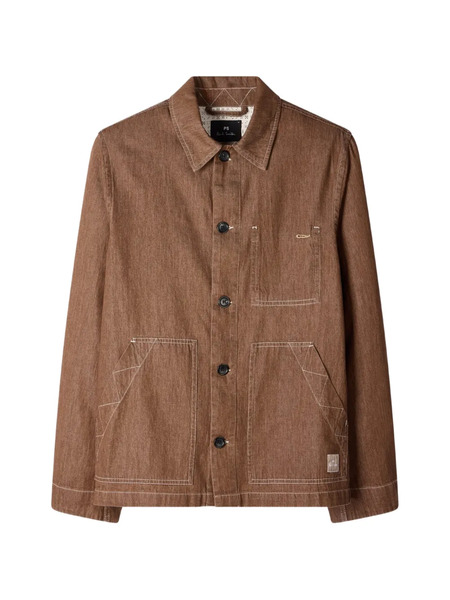  Ps Paul Smith Buttoned Denim Jacket - Brown 