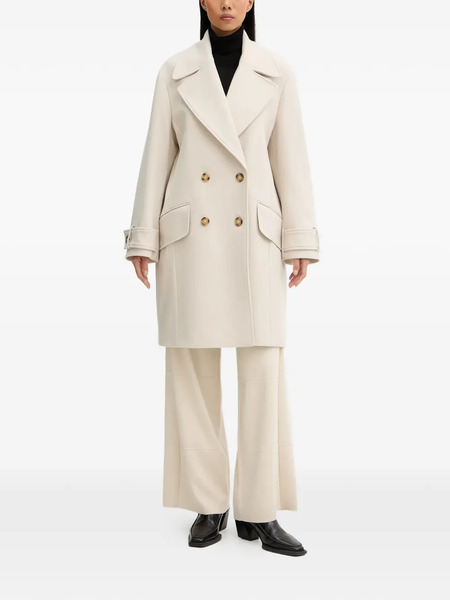 Ps Paul Smith Buttoned Double-breasted Coat - Neutrals 