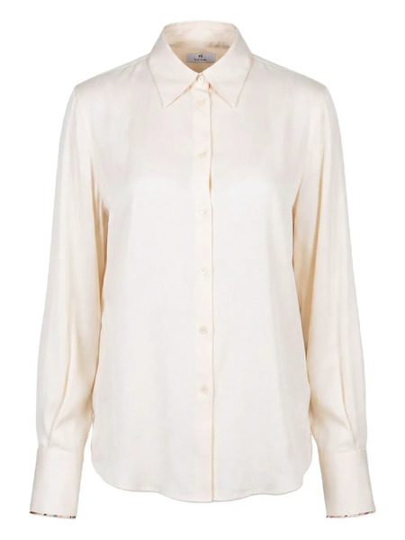  Ps Paul Smith Buttoned Shirt - Neutrals 