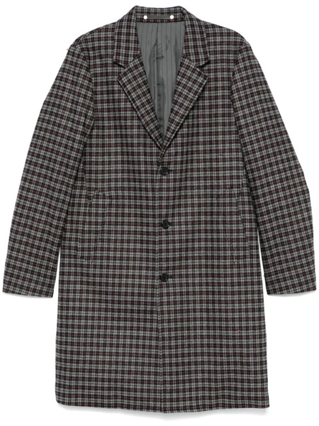  Ps Paul Smith Checked Coats - Grey 