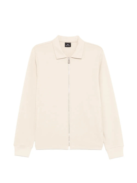  Ps Paul Smith Collared Zipped Jacket - Neutrals 