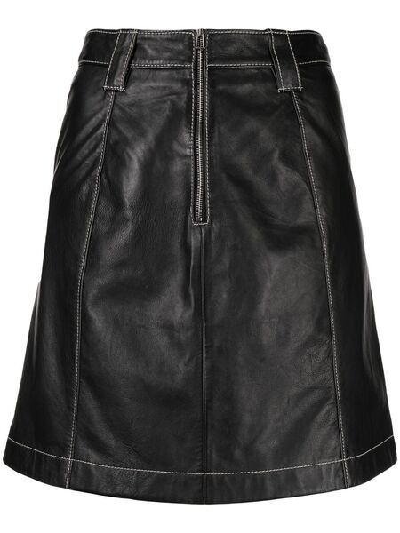  Ps Paul Smith Contrast-stitching Mini Skirt - Black 