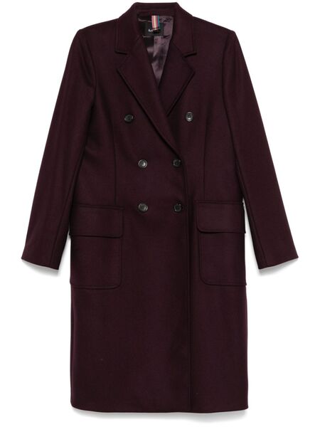  Ps Paul Smith Double-breasted Coat - Purple 